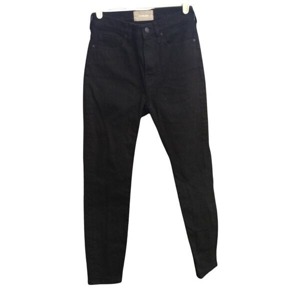 Everlane high rise ankle jeans womens 25 black grunge punk rock minimalist emo - Picture 1 of 11